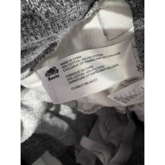 Roots Canada Sweatpants Men Medium Grey Drawstring Jogger Lounge Sweats - Picture 8 of 8